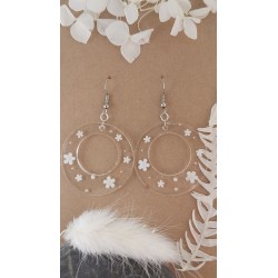 Boucles d'oreille en résine