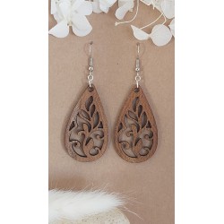 Boucles d 'oreille bois