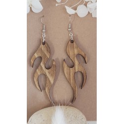 Boucles d 'oreille bois