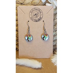 Boucles d'oreilles cabochon