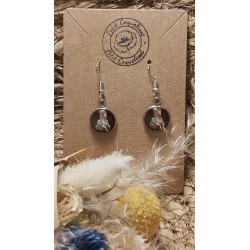 Boucles d 'oreille cabochon