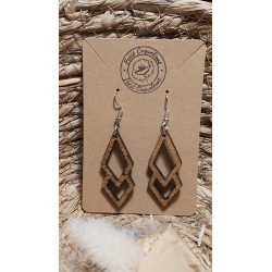 Boucles d 'oreille bois