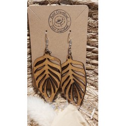 Boucles d 'oreille bois