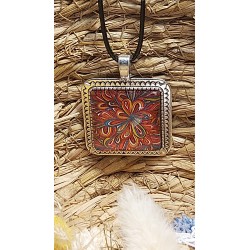 Pendentif cabochon carré