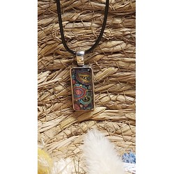 Pendentif cabochon rectangle