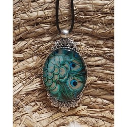 Pendentif cabochon ovale 30...