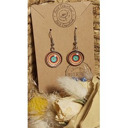 Boucles d 'oreille cabochon