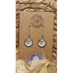 Boucles d 'oreille cabochon