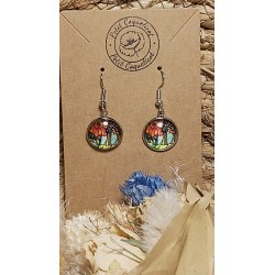 Boucles d 'oreille cabochon