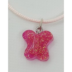 Pendentif résine papillon